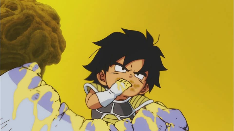 Broly sufre toda su vida, incluso cuando es niño.